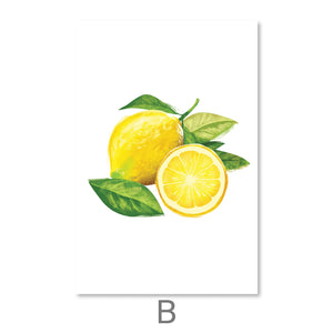 Sliced Fruit Canvas Art B / 30 x 45cm / Unframed Canvas Print Clock Canvas