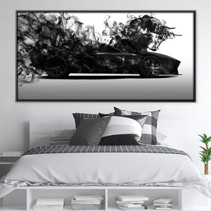 Smoke Screen Speed Canvas Art Clock Canvas