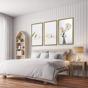 Snowdrop Flowers Canvas Art Clock Canvas