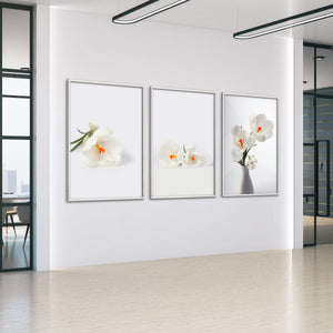 Snowdrop Flowers Canvas Art Clock Canvas