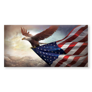 Soaring Eagle Canvas Art Clock Canvas