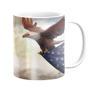 Soaring Eagle Mug Mug White Clock Canvas