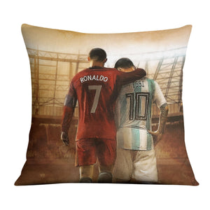 Soccer GOATs Cushion Cushion Cushion Square Clock Canvas