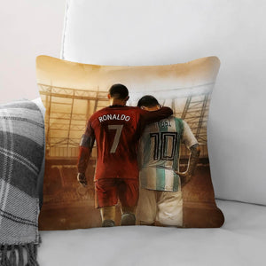 Soccer GOATs Cushion Cushion Cushion Square Clock Canvas