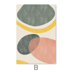 Soft Pallet Canvas Art B / 30 x 45cm / Unframed Canvas Print Clock Canvas