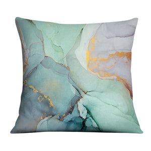 Soft Watercolor A Cushion Cushion Cushion Square Clock Canvas