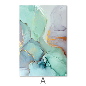 Soft Watercolor Canvas Art A / 40 x 60cm / Unframed Canvas Print Clock Canvas