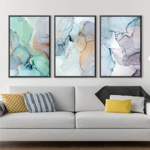 Soft Watercolor Canvas Art Clock Canvas