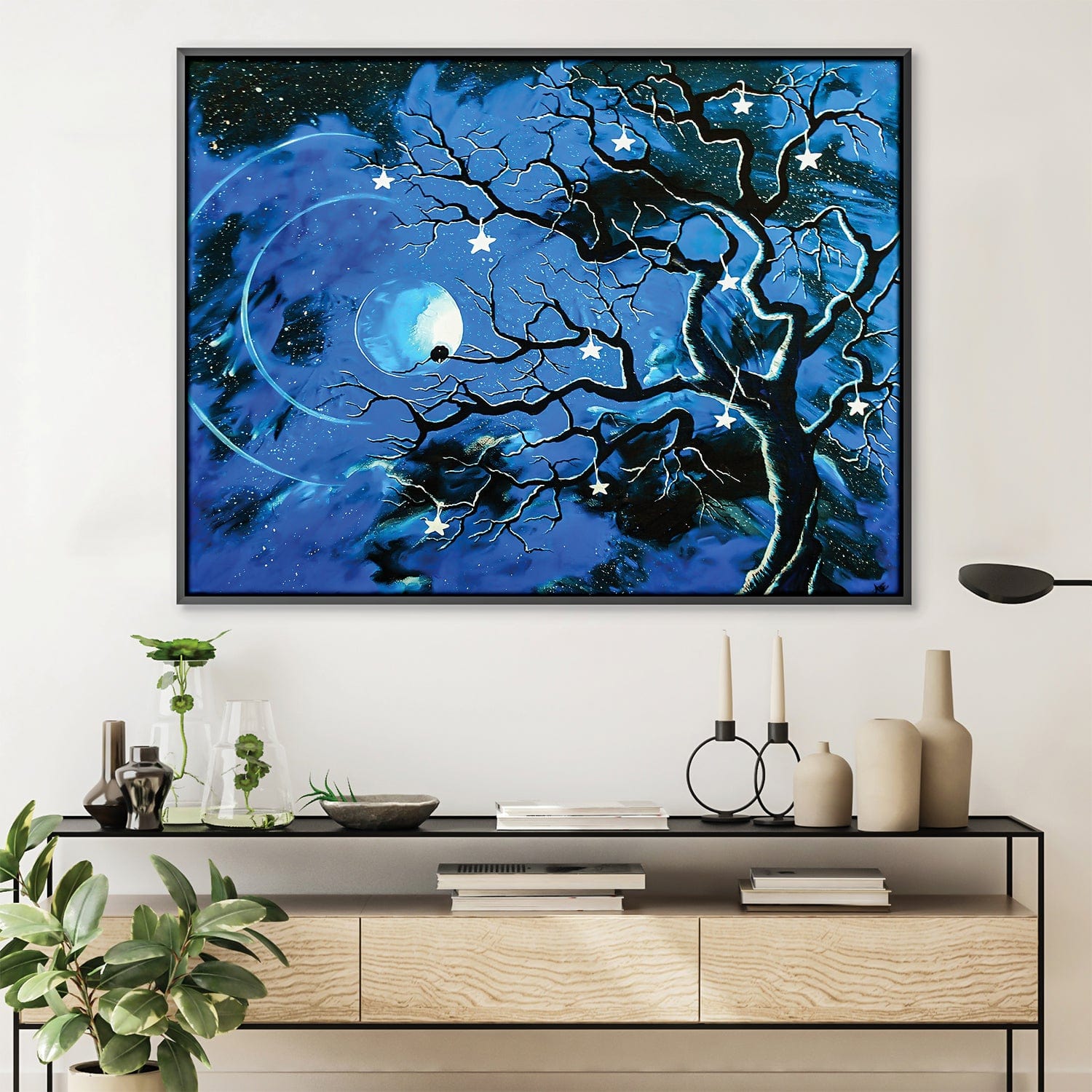Some Enchanted Evening Canvas Art 45 x 30cm / Unframed Canvas Print Clock Canvas