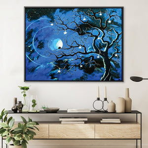 Some Enchanted Evening Canvas Art 45 x 30cm / Unframed Canvas Print Clock Canvas