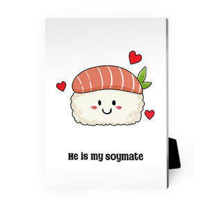 Soy Mates Desktop Canvas Desktop Canvas A / 13 x 18cm Clock Canvas