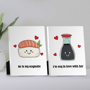 Soy Mates Desktop Canvas Desktop Canvas Clock Canvas