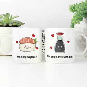 Soy Mates Mug Mug Clock Canvas