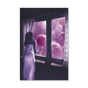 Space Fantasy Canvas Art Clock Canvas