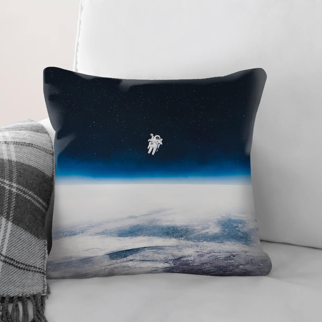 Space Float Cushion Cushion Cushion Square Clock Canvas