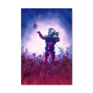 Space Nature Canvas Art Clock Canvas