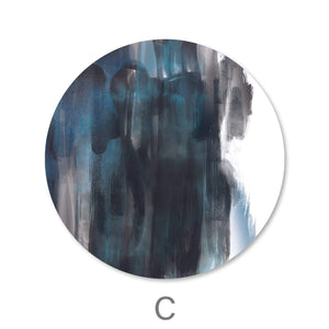 Spectrum Strokes - Circle Canvas Art C / 40 x 40cm / Standard Gallery Wrap Clock Canvas