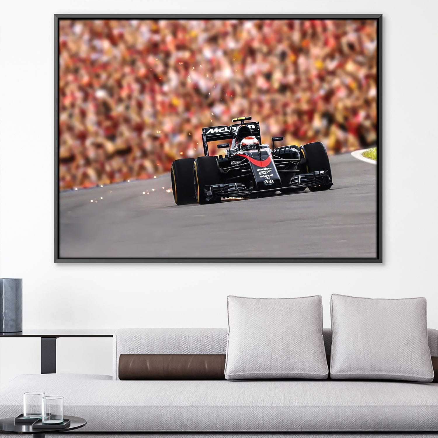 Speed Blur Canvas Art 45 x 30cm / Unframed Canvas Print Clock Canvas