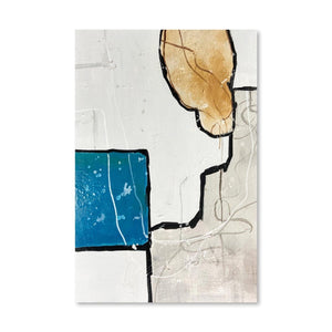 Spirited Stairs Oil Painting Oil Clock Canvas