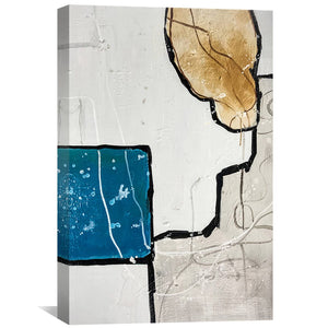 Spirited Stairs Oil Painting Oil Clock Canvas