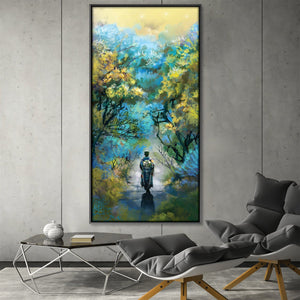 Spiritual Forestry Canvas Art Clock Canvas