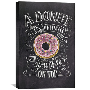 Sprinkle Happiness Canvas Art Clock Canvas