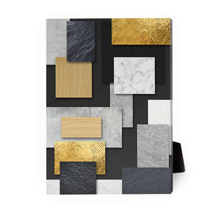 Square Space C Desktop Canvas Desktop Canvas 13 x 18cm Clock Canvas