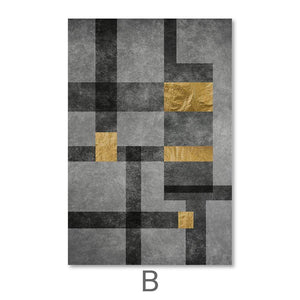 Square Space Canvas Art B / 40 x 60cm / Unframed Canvas Print Clock Canvas