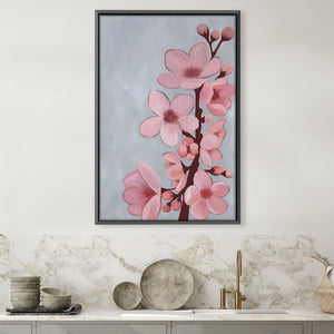 Standing Blossom Canvas Art Clock Canvas