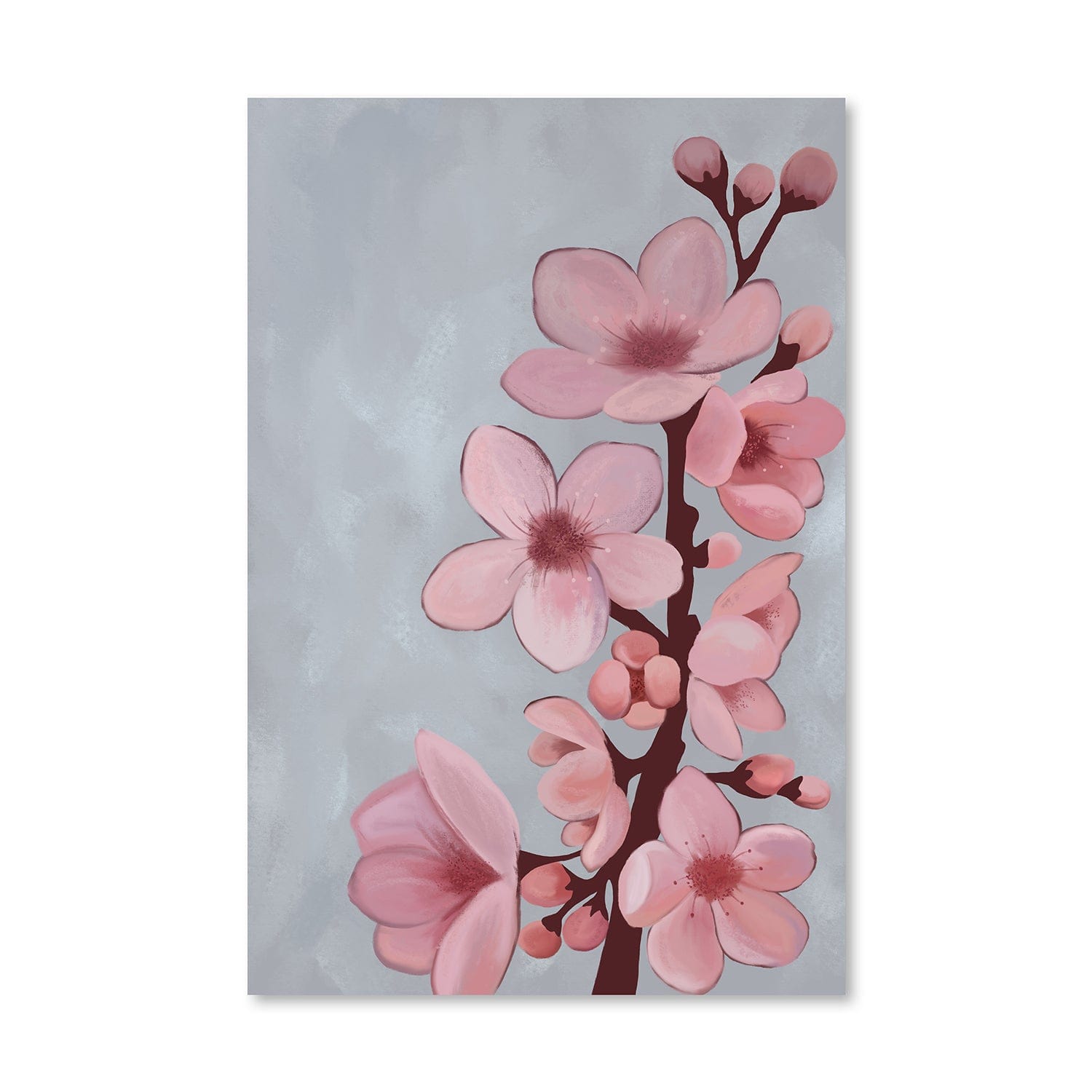 Standing Blossom Canvas Art Clock Canvas