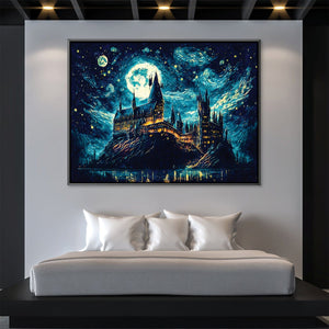 Starry Castle Canvas Art Clock Canvas