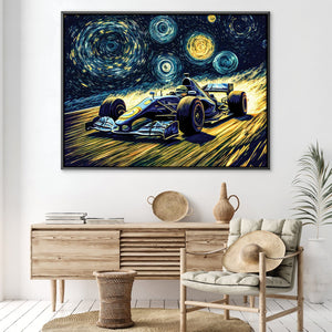 Starry Race Canvas Art Clock Canvas