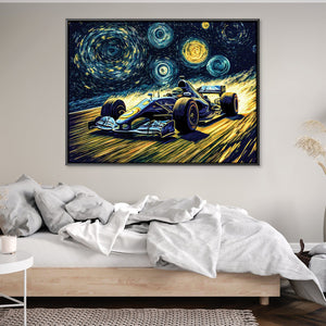 Starry Race Canvas Art Clock Canvas