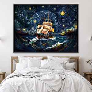 Starry Seas Canvas Art Clock Canvas