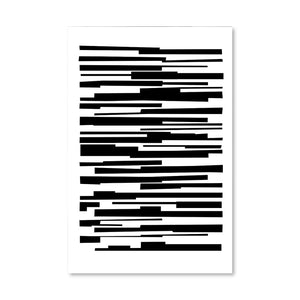 Static Abstract Canvas Art Clock Canvas