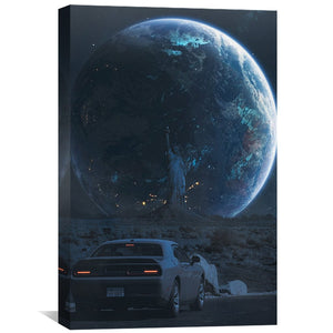 Statue of Liberty Canvas Art Clock Canvas