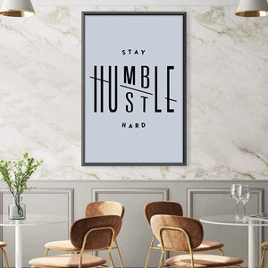 Stay Humble Canvas Art Clock Canvas