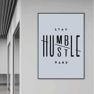 Stay Humble Clock Canvas