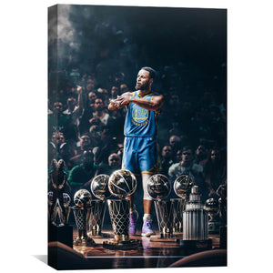 Steph Trophies Canvas Art Clock Canvas