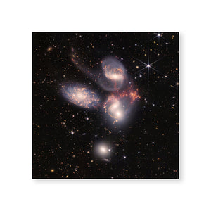 Stephan's Quintet Canvas Art Clock Canvas
