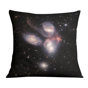 Stephan's Quintet Cushion Cushion Cushion Square Clock Canvas