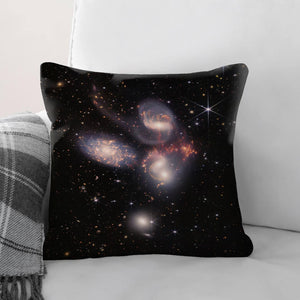 Stephan's Quintet Cushion Cushion Cushion Square Clock Canvas