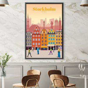 Stockholm Canvas - Studio 324 Art Clock Canvas