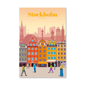 Stockholm Canvas - Studio 324 Art Clock Canvas