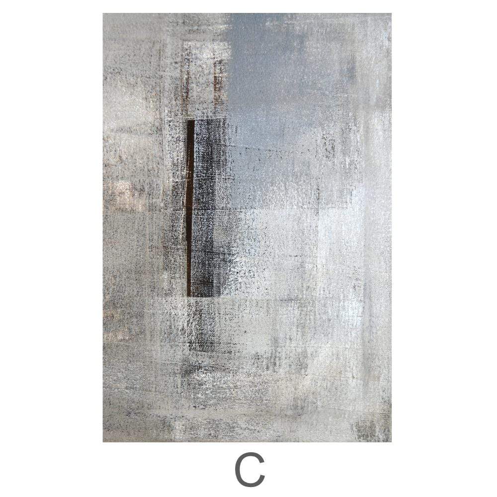 Stone Canvas Art C / 40 x 60cm / Standard Gallery Wrap Clock Canvas