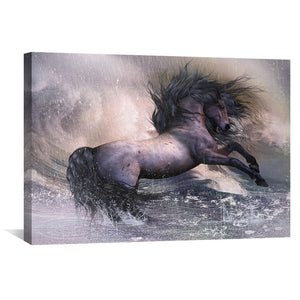 Storm Front Canvas Art 45 x 30cm / Unframed Canvas Print Clock Canvas