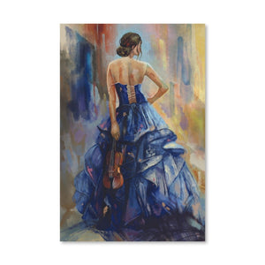 Stradivarius Woman Canvas Art Clock Canvas