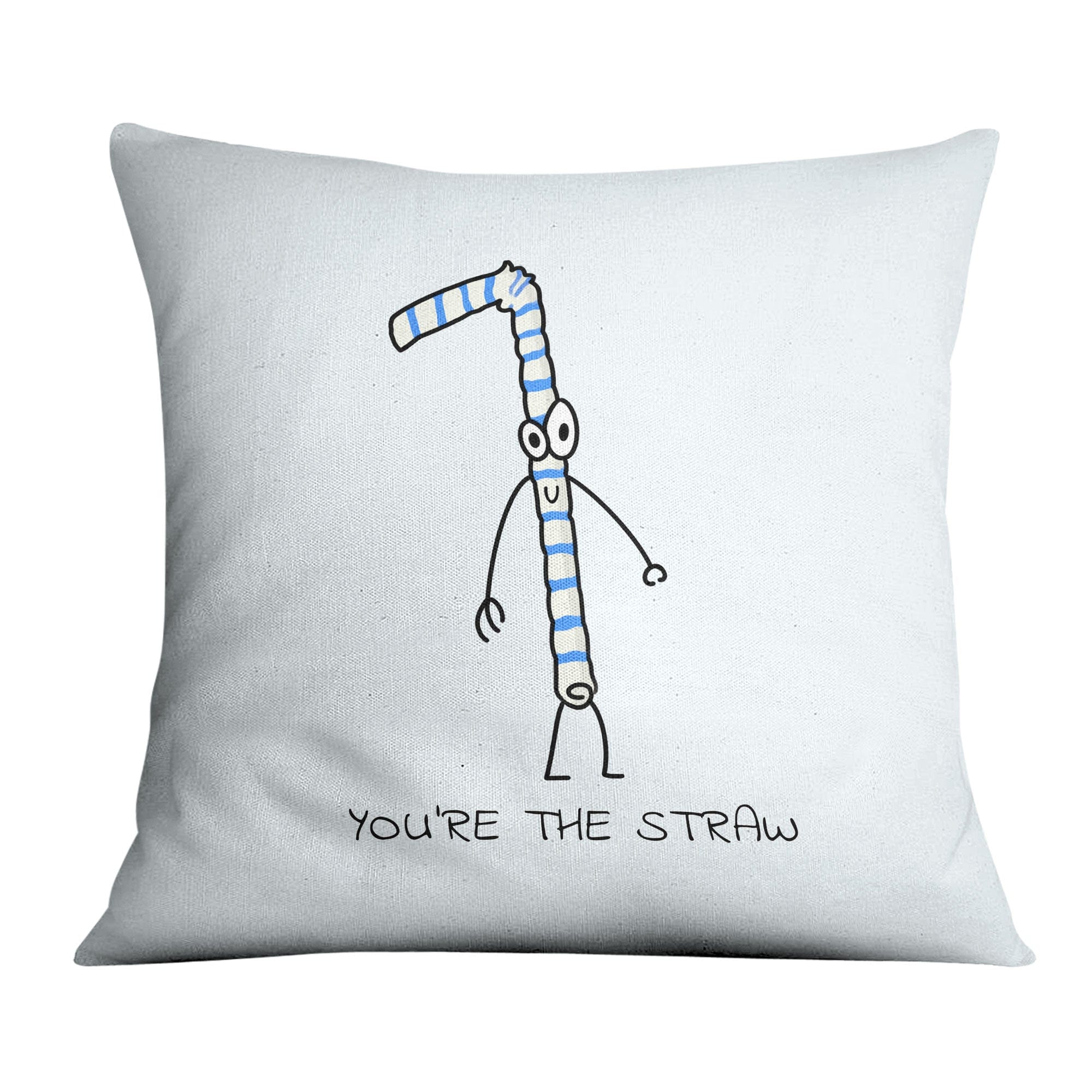 Straw to My Berry Cushion Cushion A / 45 x 45cm Clock Canvas