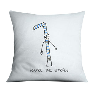 Straw to My Berry Cushion Cushion A / 45 x 45cm Clock Canvas