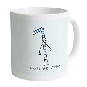 Straw to My Berry Mug Mug A / White Clock Canvas